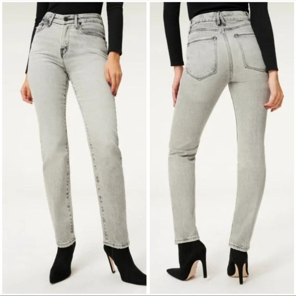Good American Good Classic Jeans Low Rise V Waist, Women's size 18